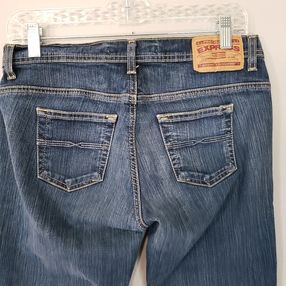 Express Super Low Rise Flare Leg Jeans - Picture 5 of 9